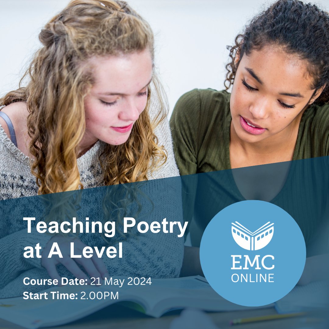 EMC CPD Online: Teaching Poetry at A Level (21.5.24) As usual, erudite and interesting. Barbara always makes me think in some slightly different way about things. Book by: 8am on 17 May tinyurl.com/mt3yzxm2 @BarbaraBleiman