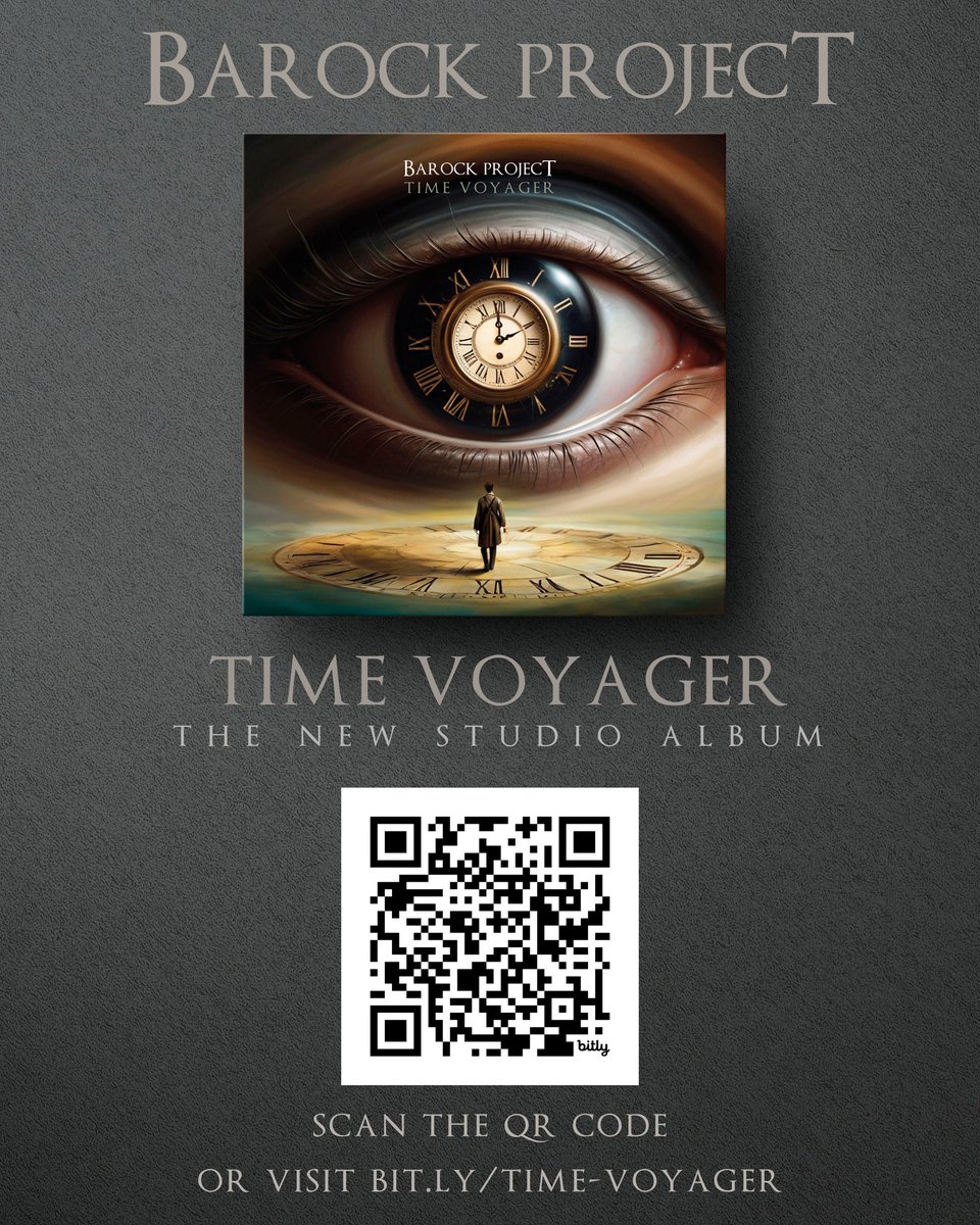 📷 It's official! Pre-orders for the new album "Time Voyager" are NOW OPEN! 📷
Scan the QR code or visit the link:
bit.ly/time-voyager
📷Pre-orders will be open from April 29th to May 19th.
📷Time Voyager official release date is June 3rd
Love,
BP
#TimeVoyager #BarockProject