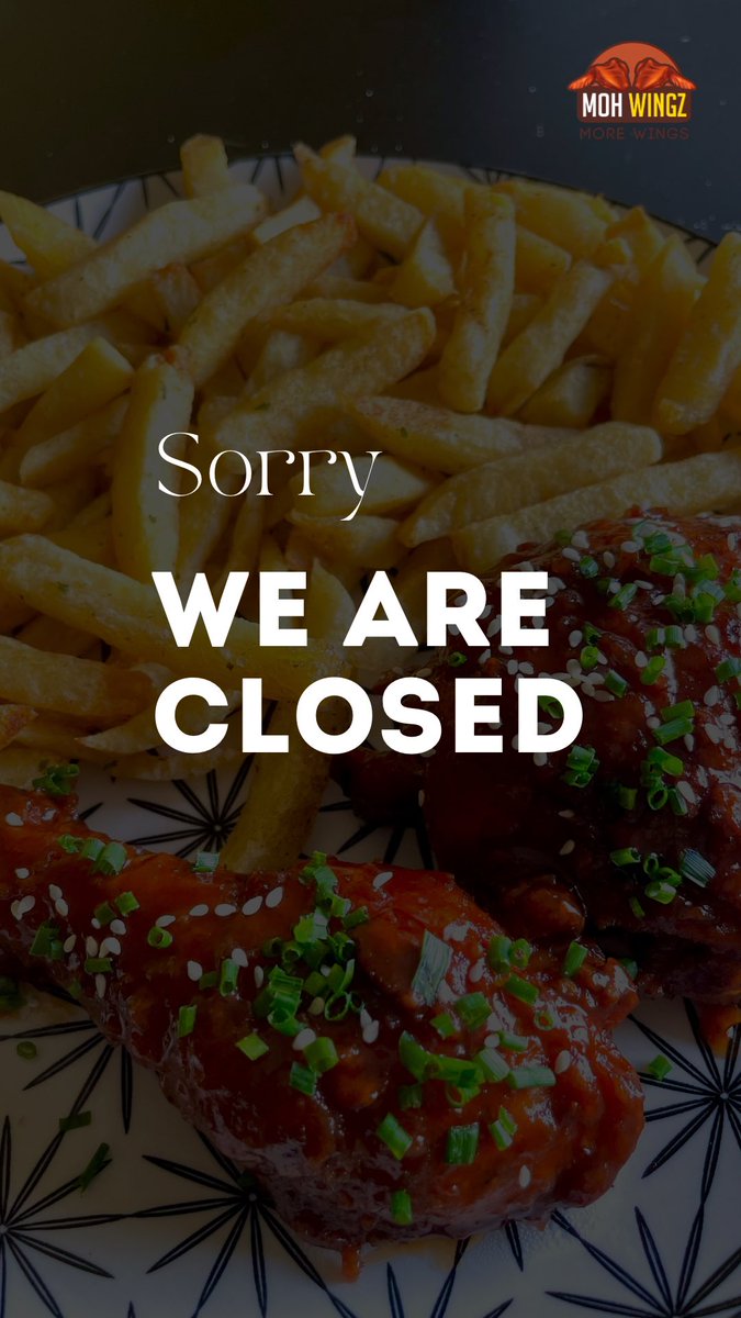 It is with deep regret to announce that Moh wingz will Close its operations. 

Thank you to all the Customers and clients we have served and in trusting something that was just a dream and made it a reality♥️