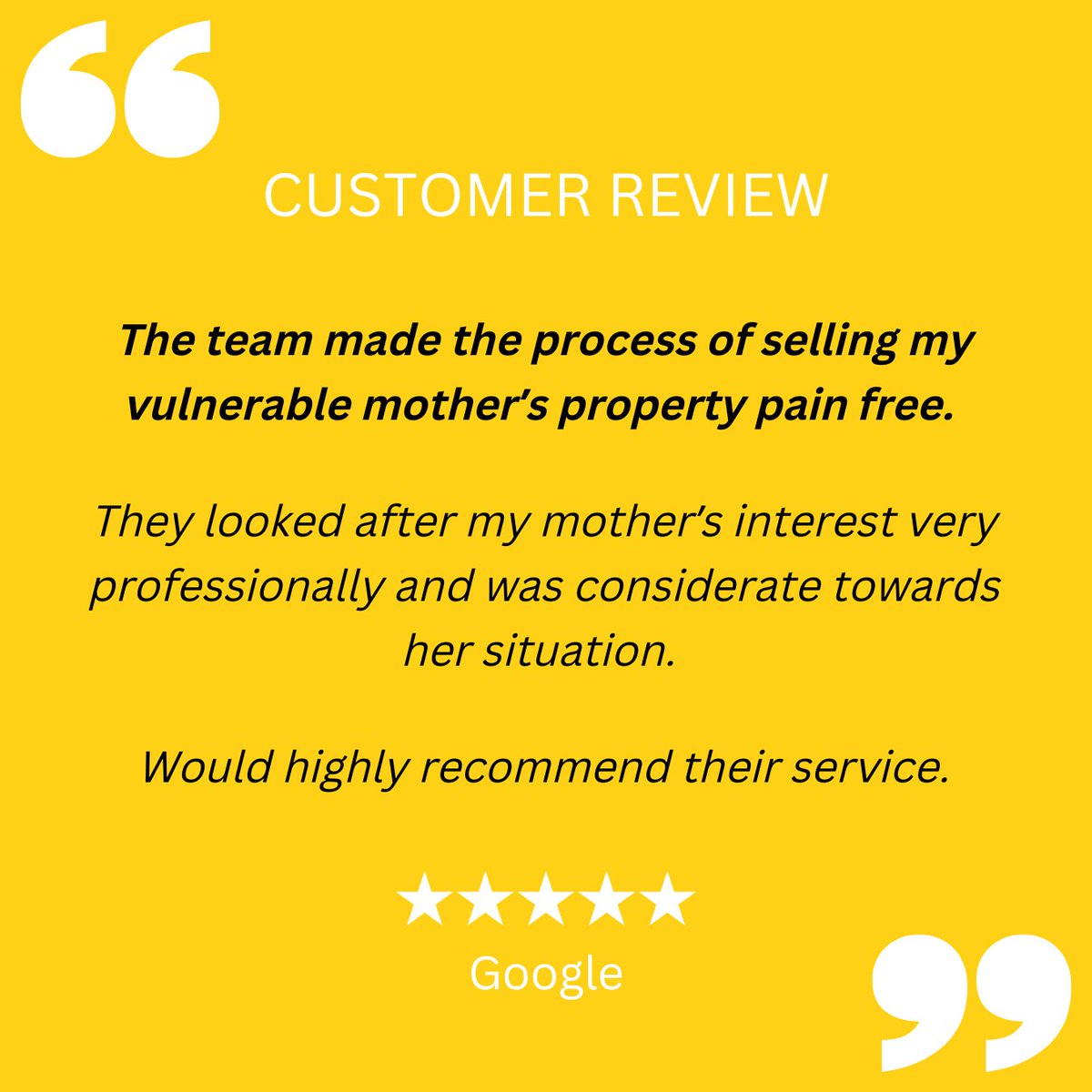 Some kind words and a ⭐⭐⭐⭐⭐ Google review! 

If you are looking to sell your property, please get in touch with our team 🤝 

#southnorwood #estateagentslondon #londonestateagents #southeastlondon #SE25 #SELondon #crystalpalace #croydon #shirley #beckenham #penge #anerley