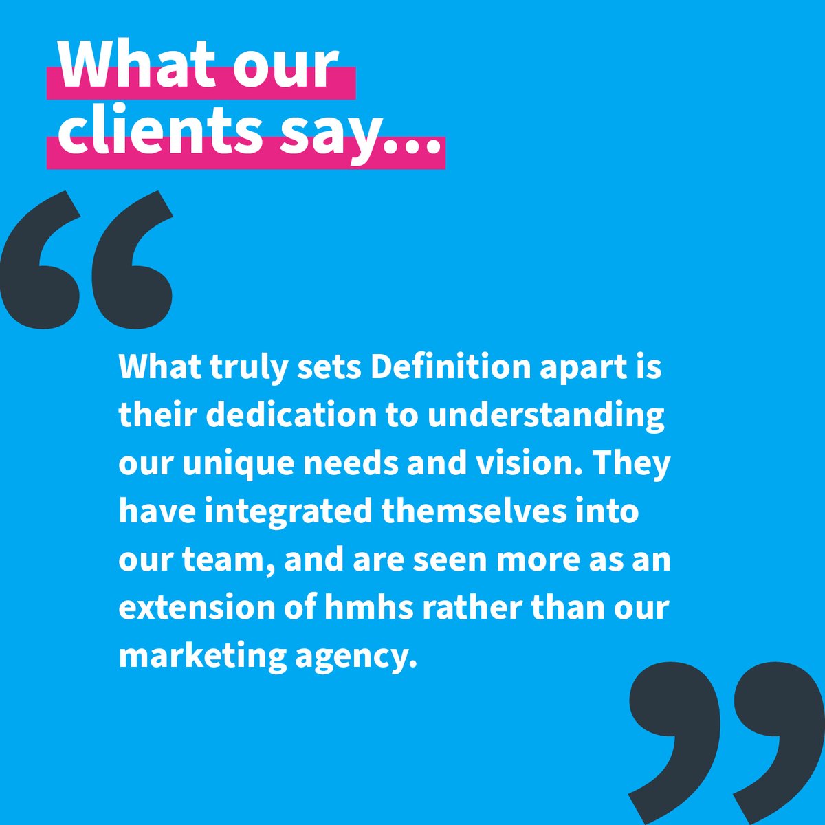 Its great to receive such positive feedback from our clients.

#B2BMarketing #MarketingTeam #MarketingAgency