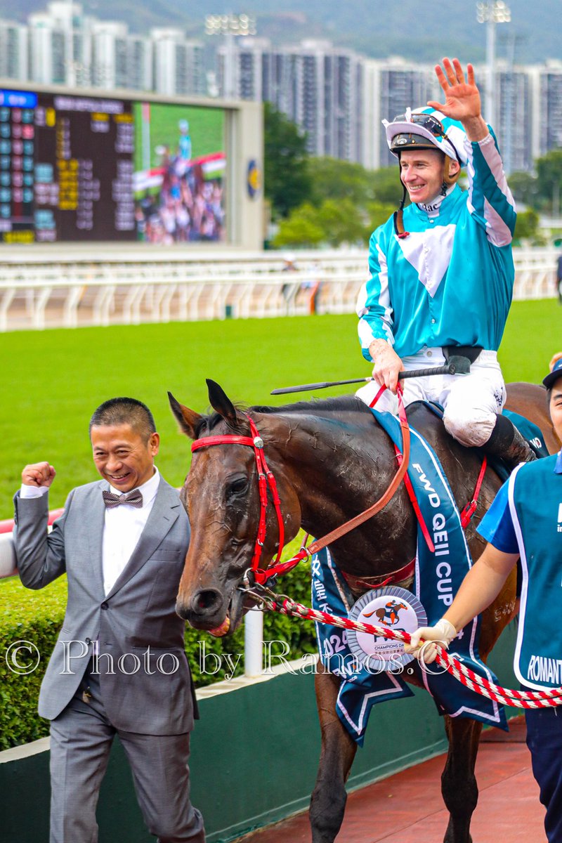 2024.04.28 FWD Champions Day
Race 8 - QE 2 Cup (G1, Turf 2000m)
🏆🥇Winner: Romantic Warrior (ロマンチックウォリアー)
Trainer: Danny Shum
Jockey: James McDonald (J. マクドナルド)

#HKRacing
#FWDChampionsDay 
#RomanticWarrior
#競馬
#JamesMcDonald