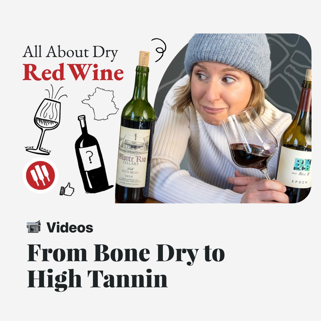 Uncork the world of dry red wines, from bone dry to high tannin, and find out what these terms mean. Watch the video here! loom.ly/K38iuq4 #wine #winelover #wineeducation