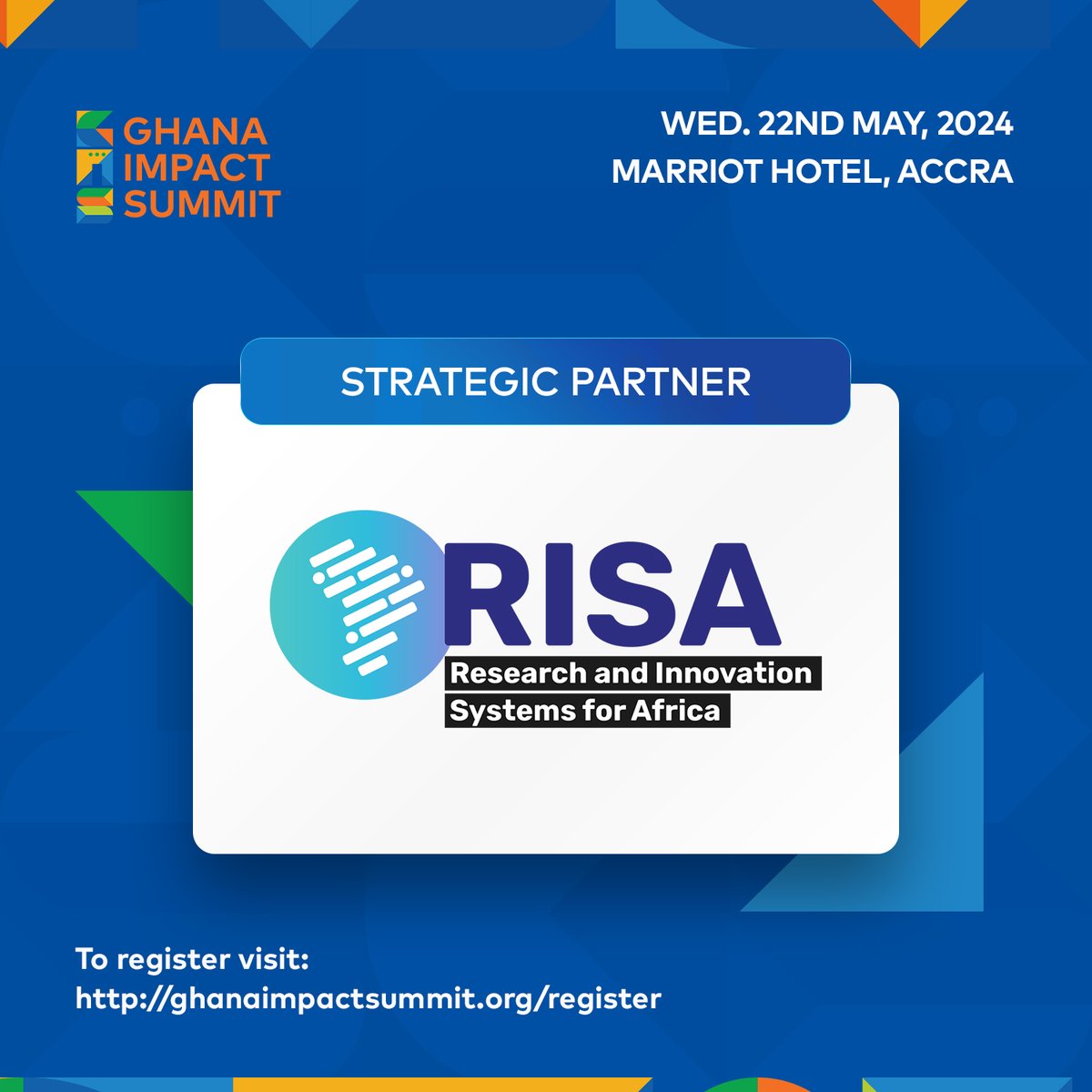 impactinvestinggh (@impactinvgh) on Twitter photo (1/2) Introducing a key partner for the Ghana Impact Summit 2024, “<a href="/TheRisaFund/">TheRISAFund</a>”
Funded by UK International Development on behalf of the UK Government, the Research and Innovation Systems for Africa (RISA) Fund is a multi-country initiative designed to assist the development - (1/2) Introducing a key partner for the Ghana Impact Summit 2024, “<a href="/TheRisaFund/">TheRISAFund</a>”
Funded by UK International Development on behalf of the UK Government, the Research and Innovation Systems for Africa (RISA) Fund is a multi-country initiative designed to assist the development -