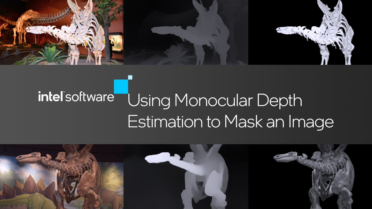 IntelSoftware's tweet image. Bob Chesebrough is back to discuss dinosaurs! In this, he’ll explain how he created a clipped image with background clutter removed using monocular depth estimation, using a Hugging Face model and #IntelDeveloperCloud. Read about it here. medium.com/@zmadscientist…