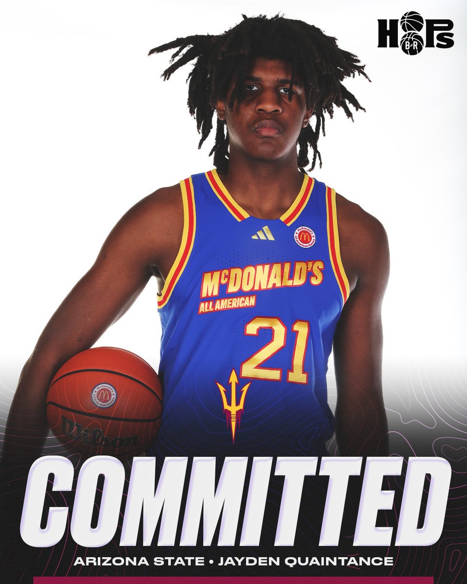 Five-star big man Jayden Quaintance has committed to Arizona State, per @wojespn Quaintance was previously committed to Kentucky.