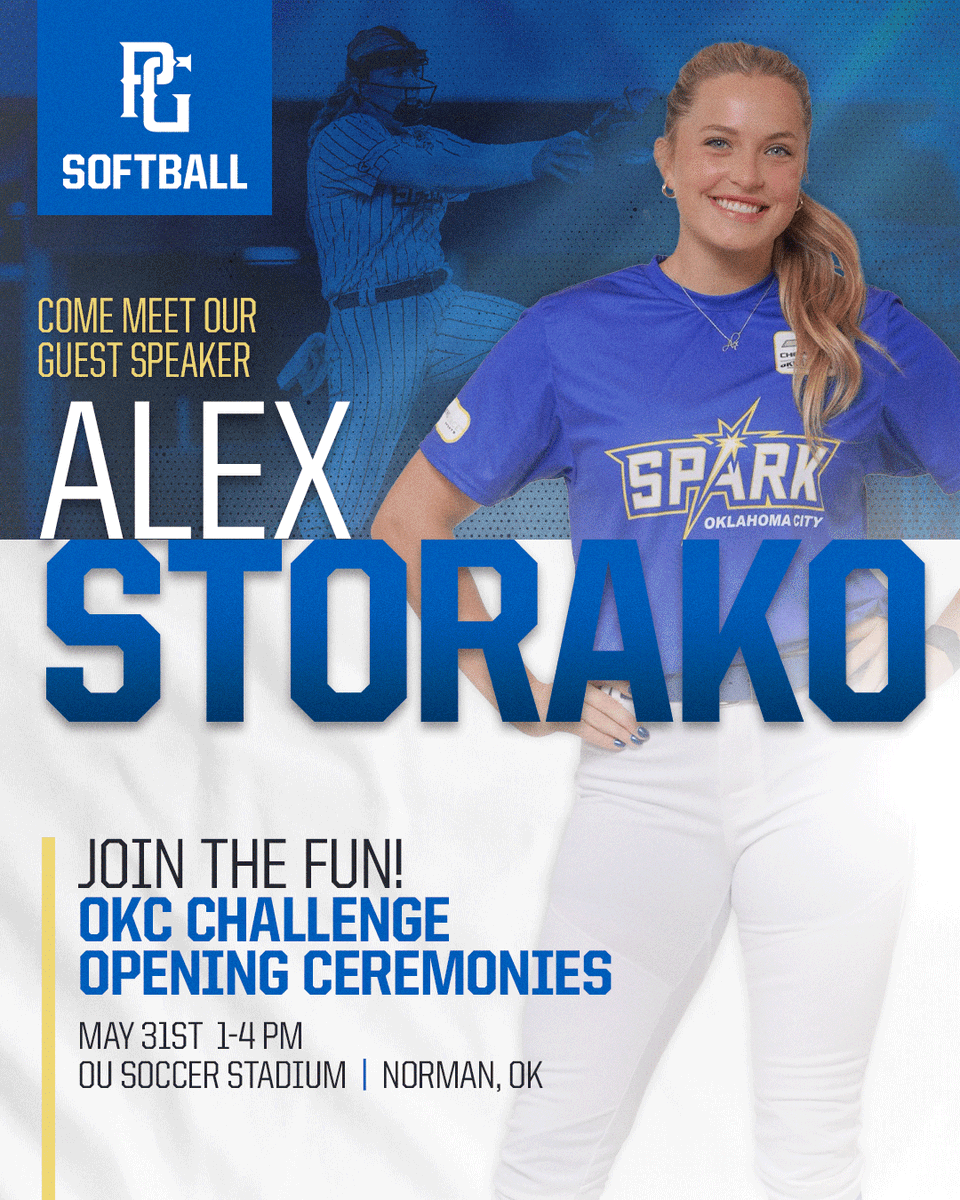 Meet pro-athlete, @alexstorako during our Opening Ceremony at the OKC Challenge! Chat with Alex, enjoy tasty food trucks and participate in fun activities. You won't want to miss it! Register now: bit.ly/PGSoftballTour…