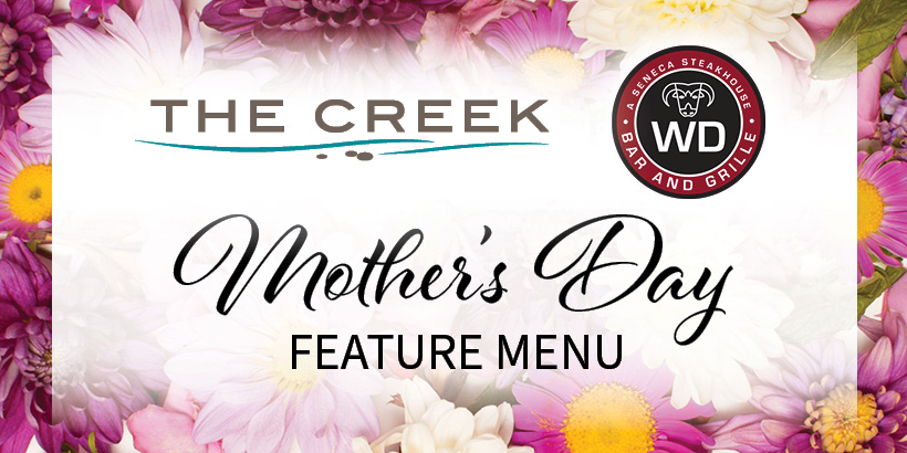 All Mothers who dine with us on Mother’s Day receive $15 Free Slot Play & a special carnation gift! Info: bit.ly/3JyzKsN