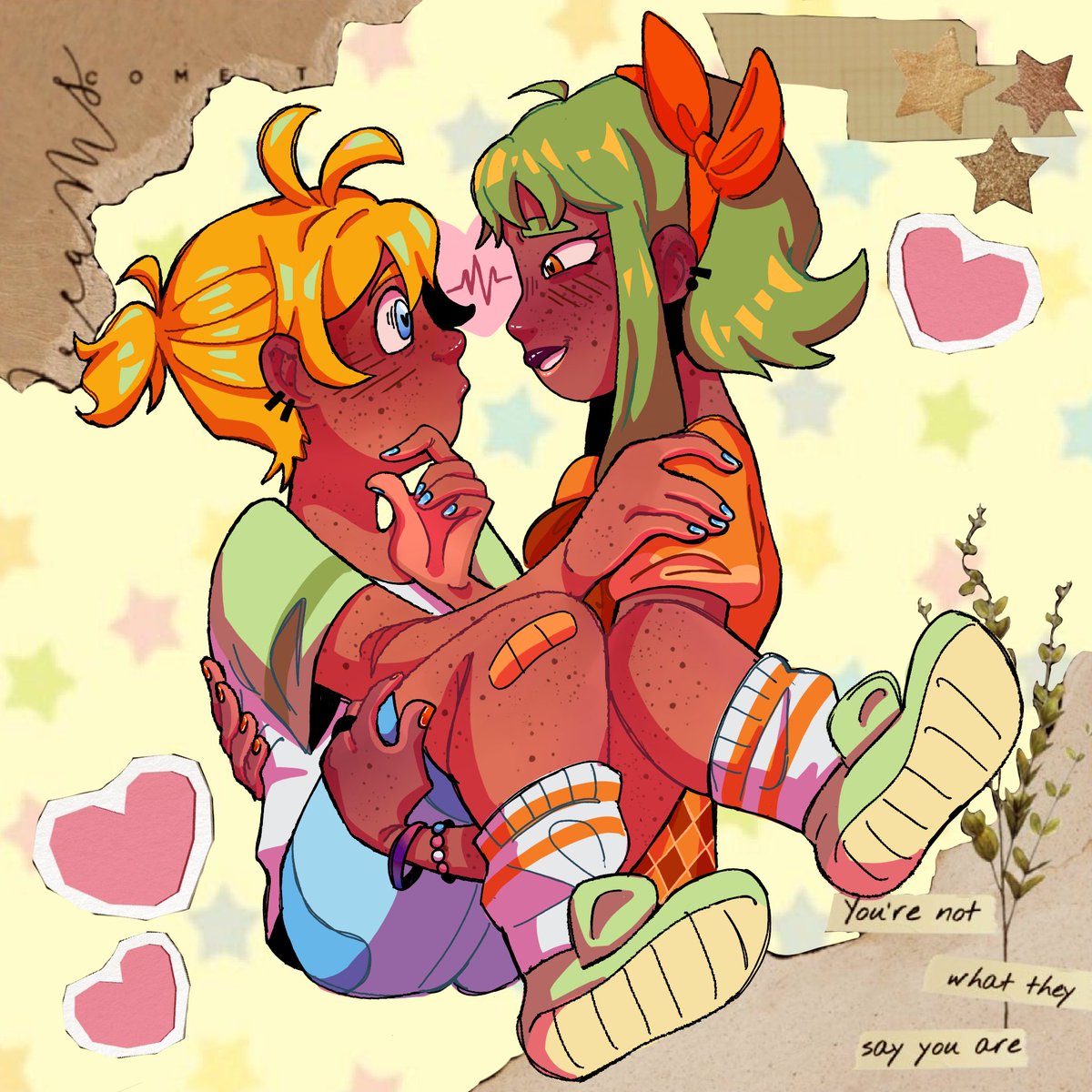 Sometimes to be happy you need to draw trans robots in love #gumi #kagaminelen #vocaloid