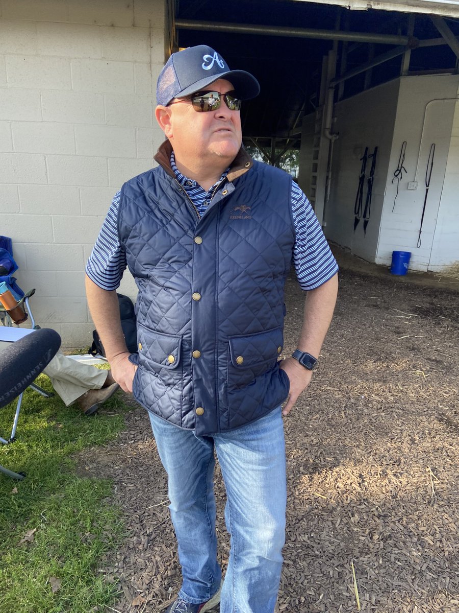 'I'm just happy to be here.  You know, it's a big accomplishment to have two horses in the Derby.'

Louisville native Danny Gargan trains #KYDerby150 contenders Dornoch and Society Man 🌹