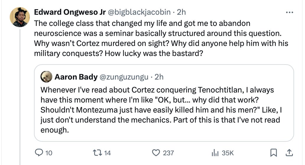 The answer is fairly straightforward: the Aztecs were one of the most evil civilizations in history and the other tribes that lived there were thrilled to help someone overthrow them.