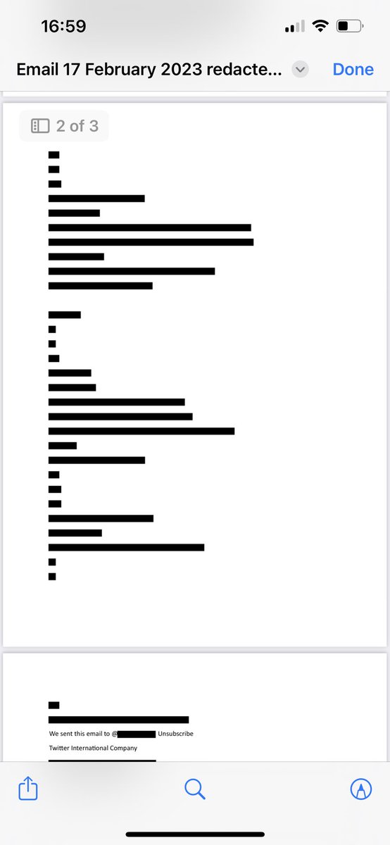 I just received a FOI back from @DHSCgovuk re their BMA social media accounts ‘research’ spreadsheet. Weirdly, they’ve revealed a completely redacted email chain relating to this tweet by @LeeAndersonMP_ What do you think the woke deep state were chatting about, Lee 😂? 1/2