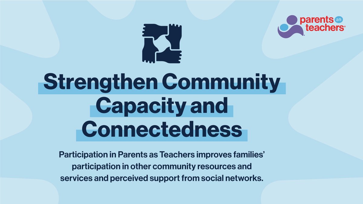 April is National #ChildAbusePrevention Month when we recognize key resources that strengthen families. Parents as Teachers provides an evidence-based model for serving families throughout pregnancy into the child’s first year of school. #ThrivingFamilies hubs.ly/Q02sLdmz0