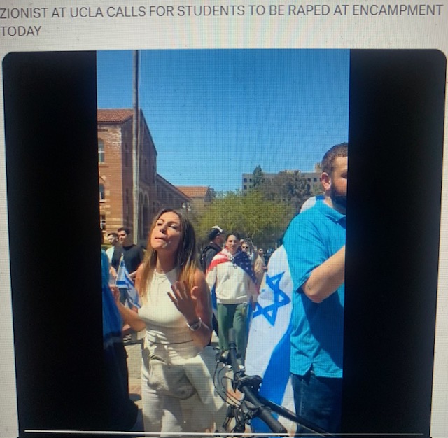 @KTLAMorningNews The level of Violence n Racism Israelis r allowed to show toward Non Jewish AMERICANS without REPERCUSSION is a problem. Your morning segment on UCLA protests is Biased. UCLA Jewish students' families ARE THE VIOLENT ONES. Screaming Cursing n Flailing their arms.