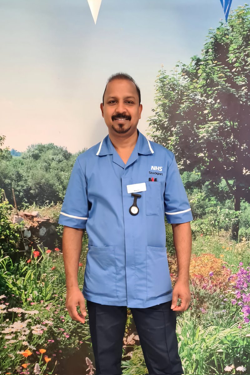 After almost 15 years as Health Care Assistant with us, Manoj decided to take a big step in his career. We are all thrilled to welcome him as our newest Registered Nurse and continue to support his journey with us! @AliceJo42072450 @MandyLou67 @StockportNHS @PatriotOfori