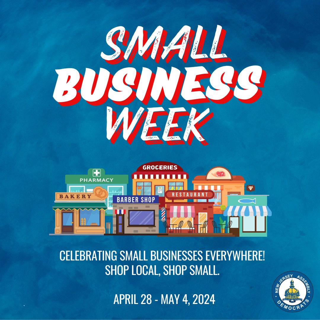 Celebrating the small businesses that make our communities thrive! From mom-and-pop shops to innovative startups, let's support the entrepreneurs who make the Garden State prosperous! Comment and tag or share a picture of your favorite small business. #SmallBusinessWeek