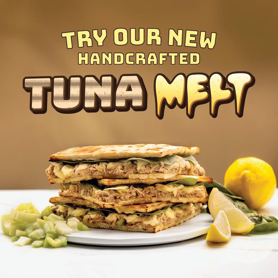 Dive into a burst of flavours with our NEW handcrafted Tuna Melt.🥙✨⁠

#BoosterJuiceCanada #TunaMelt #Foodies #FreshlyMade