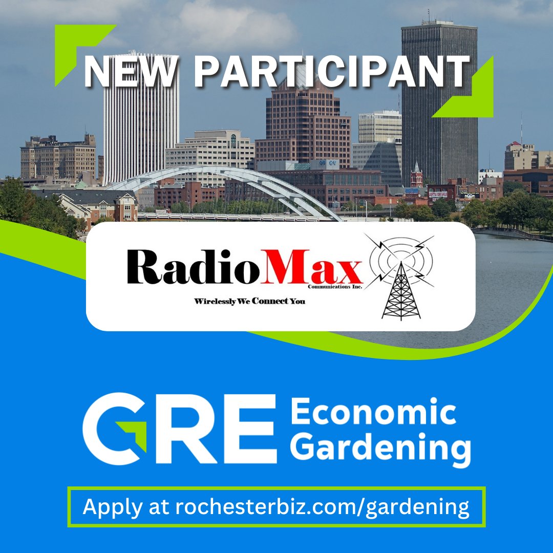 RadioMax Communications, a high-quality radio supplier, has been the premier source for all radio, VOIP, and fleet tracking needs in #ROC. They recently enrolled in the GRE Economic Gardening program. Looking to boost revenue & increase sales leads? bit.ly/4a9C05j