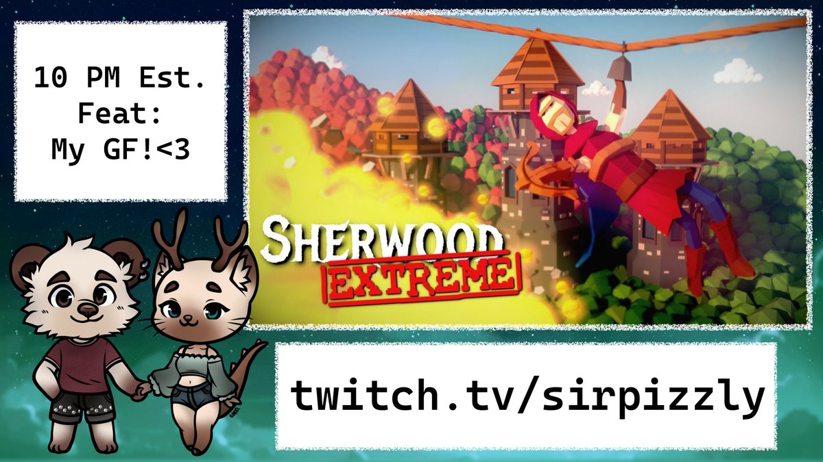 SirPizzly 🔜 MEGAPLEX (@sirpizzly) on Twitter photo Stream Day! 4/29- 10PM Est
Sherwood Extreme is having its official launch today so we are gonna have some fun together and check it out!
Shoutout to <a href="/cagestudios/">CAGE Studios</a> , congrats on the release and also thanks for all the fixes from previous couples QA sessions lol Stream Day! 4/29- 10PM Est
Sherwood Extreme is having its official launch today so we are gonna have some fun together and check it out!
Shoutout to <a href="/cagestudios/">CAGE Studios</a> , congrats on the release and also thanks for all the fixes from previous couples QA sessions lol