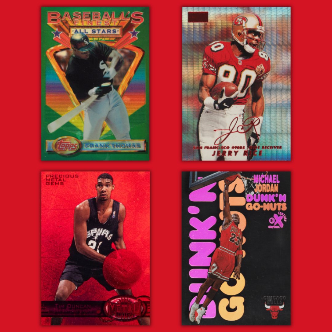 SportsCardSpec's tweet image. What's your favorite insert or parallel from the 90s? 😍