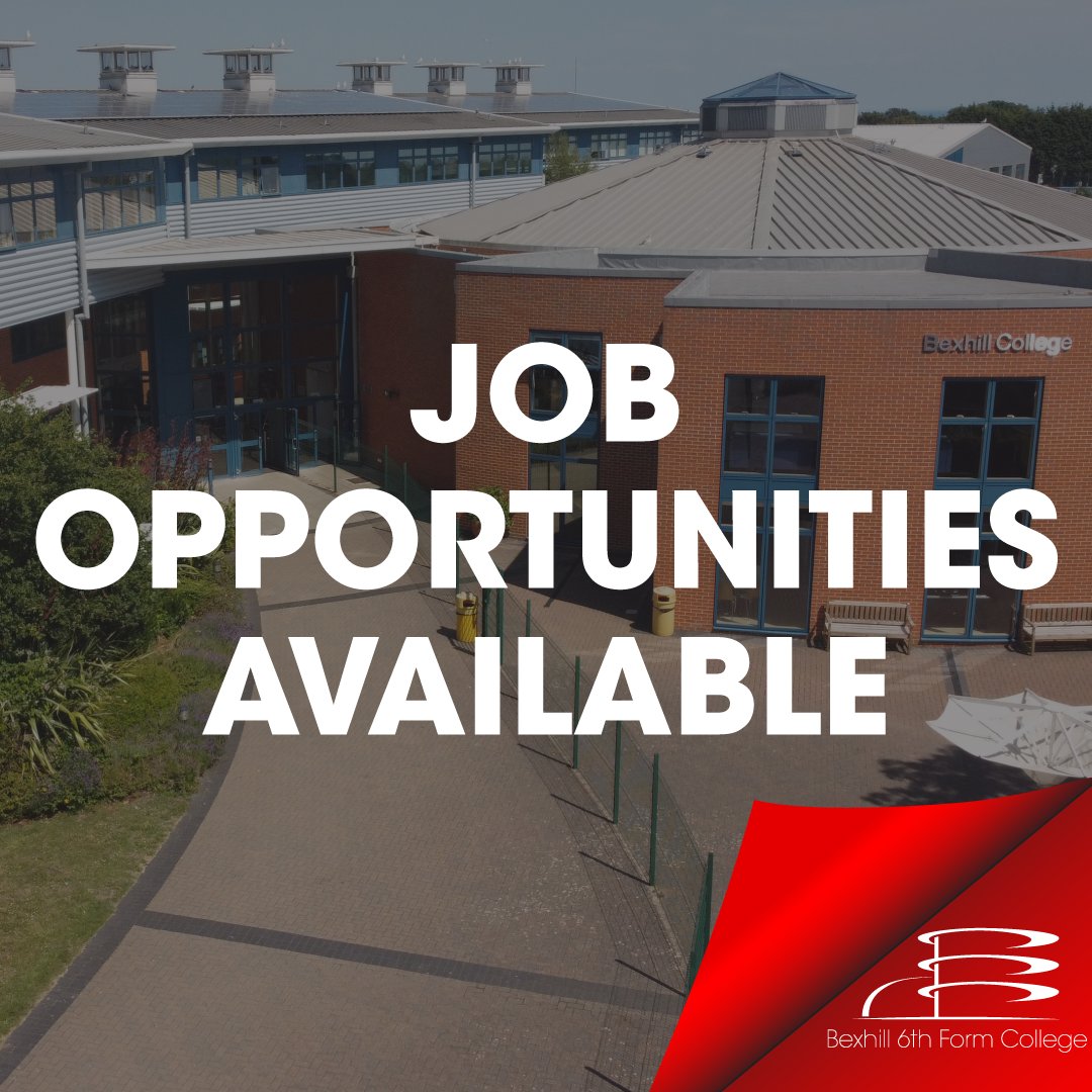 📢 #BexhillCollege are hiring 📢 Some roles include: ✨ Administrative Assistant in HR📝 ✨ Teacher of Performing Arts (September 2024)🎭 ✨ Student Activity Leader🎮 To view more jobs, click here: …lineapplications.bexhillcollege.ac.uk/common/Current… #OutstandingCollege #OutstandingOpportunities