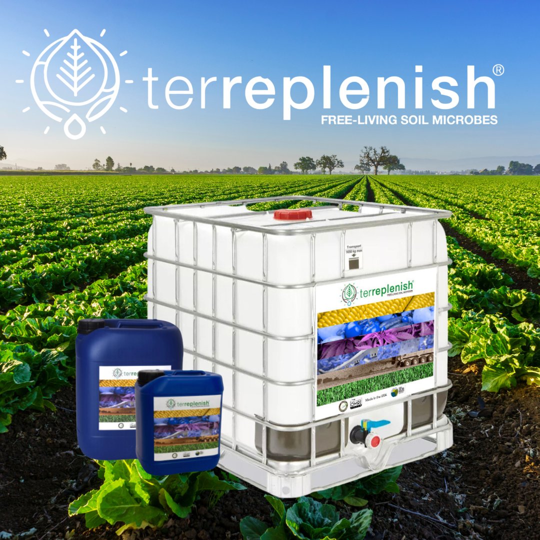 Terreplenish live active soil microbes absorbs 40 lbs. of atmospheric nitrogen and reduces the need for more phosphorous🌿🍃🌻🌱🌾🚜🍃🌾🚜 #SustainableAgriculture #EcoFriendlyFarming #NaturalFarming #NoPesticides #ChemicalFree #RegenerativeAgriculture #EasyEnergySys @CCOF