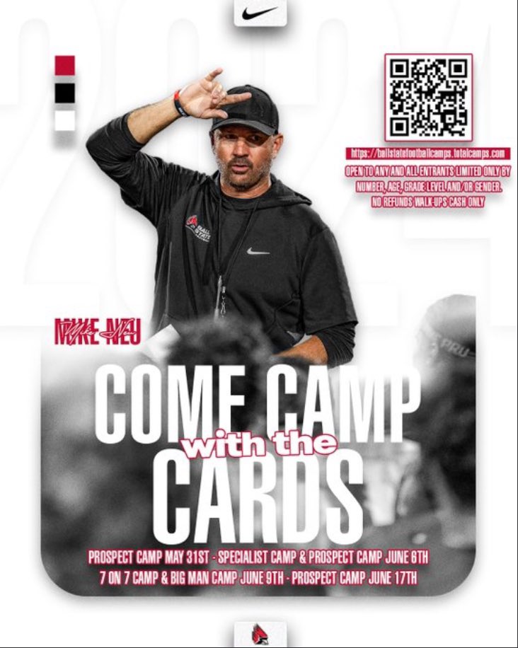 Thank you @COACHSeanHickey for the camp invite!! @BallStateFB @FtballAtTheView @TheViewRecruits @CoachWilliams22 @coach_mathis74 @PrepRedzoneGA @NGASportsNet @RecruitGeorgia