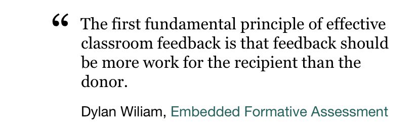 Still enjoy re-reading these Dylan Wiliam quotes on feedback, assessment, curriculum etc goodreads.com/author/quotes/…