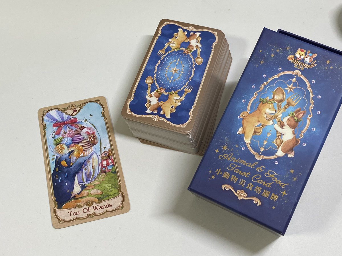 タロットカード激かわイラスト!曰本未小動物と美食のタロット Amazon