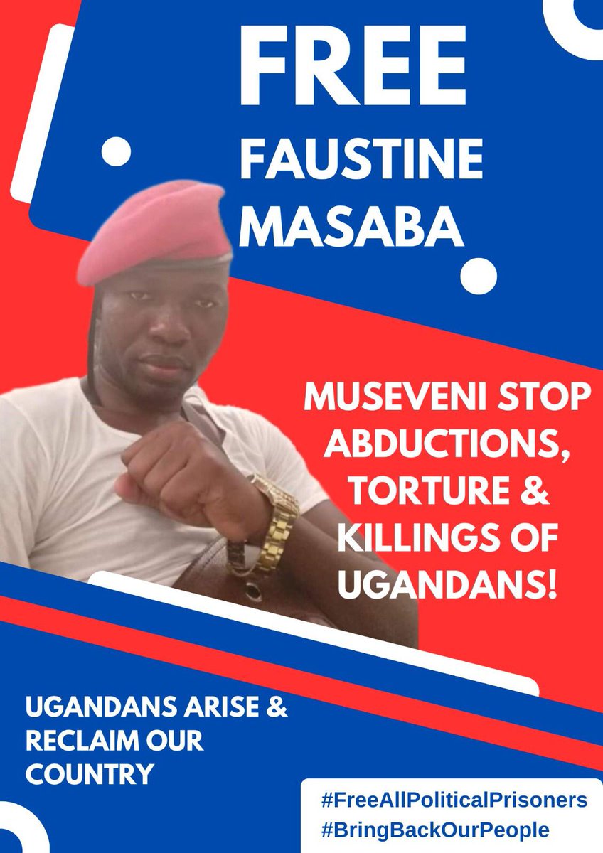 @StateHouseUg #freemasaaba stop abducting innocent ugandans