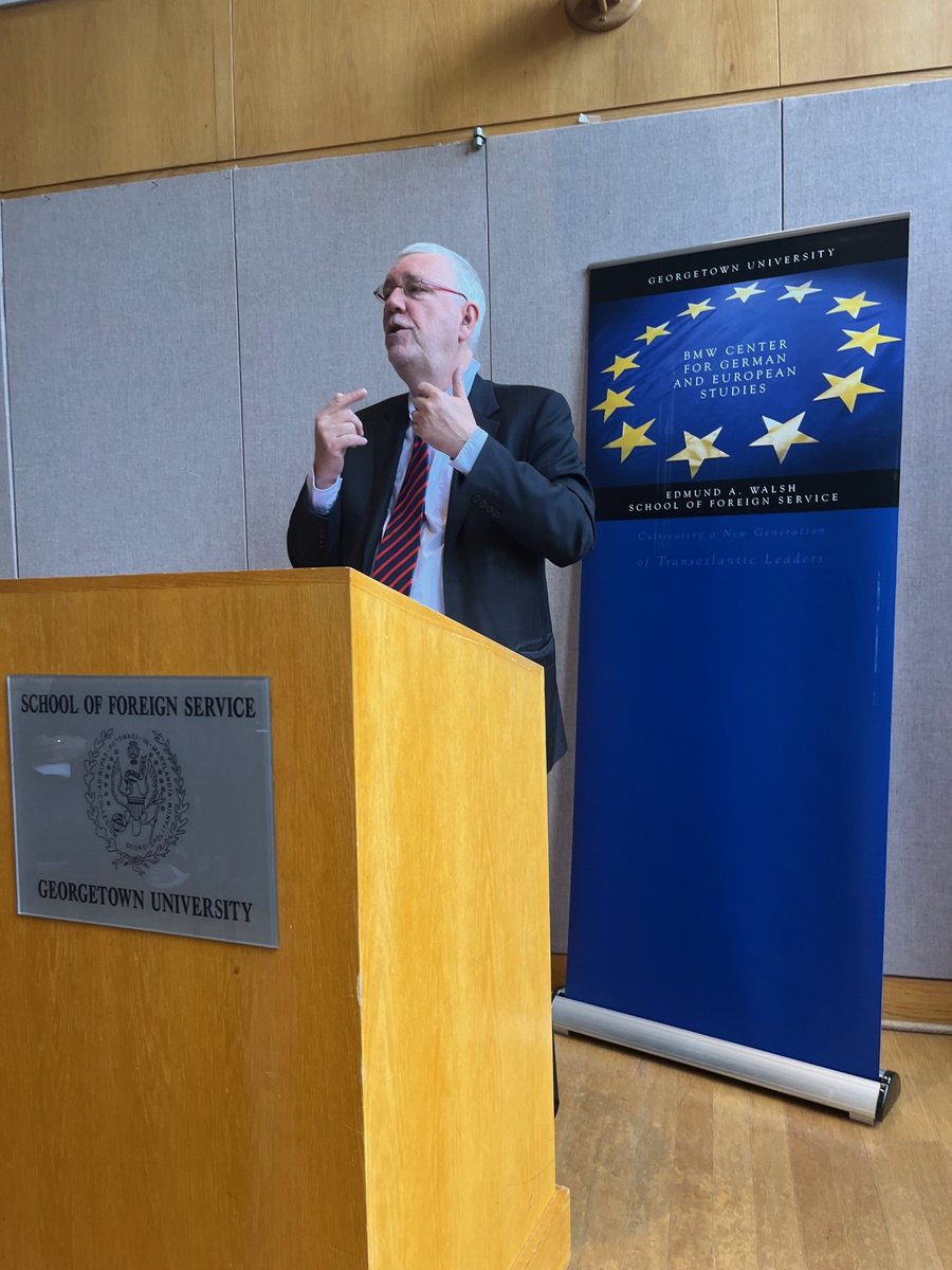 Happy to co-host with <a href="/EuropaSaxa/">BMW Center for German and European Studies (CGES)</a> the latest Diplomatic Coffee Chat with <a href="/BEAmbUSA/">Frédéric Bernard</a> <a href="/BelgiumintheUSA/">Belgium in the USA</a>  We appreciate Ambassador Régibeau's engaging conversation with students, faculty, and alumni on Belgium’s priorities and progress during its Presidency of the Council of the EU.