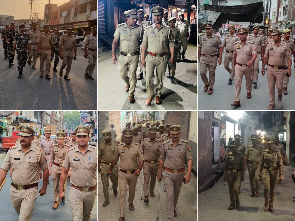 #SSP @moradabadpolice के निर्देशन में जनपद मुरादाबाद पुलिस द्वारा लोकसभा चुनाव,अपराध नियंत्रण, कानून/शान्ति व्यवस्था एवं जनमानस में सुरक्षा की भावना जागृत करने के दृष्टिगत अपने-अपने थाना क्षेत्रान्तर्गत पैदल गश्त की गई।
#Footpatrolling
#UPPolice