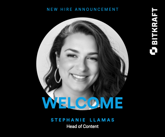 BITKRAFTVC's tweet image. Join us in welcoming our newest team member Stephanie Llamas (@XRSteph) as @BITKRAFTVC's Head of Content!