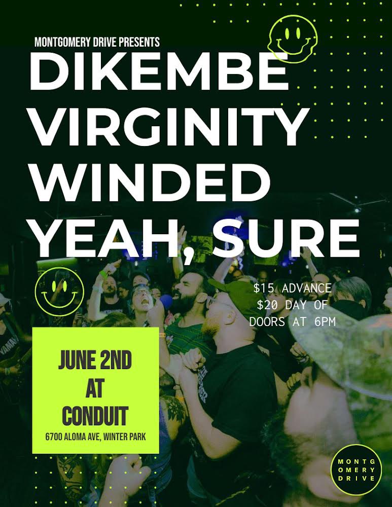 yeahsureband's tweet photo. hello there dearest squid pigs

we are excited to kick off summer at conduit in winter park, fl with our friends @DikembeDudes, @VirginityIsRad and @windedfl 🍊 tickets are on sale now hope to see you there.

🎟️: https://t.co/7bdK3VV9wa https://t.co/qo6BoXk5t3