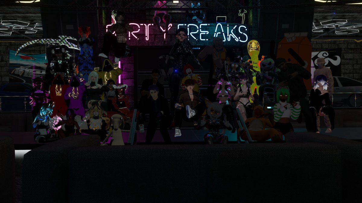 Thank you everyone that came out to the event. We hope you enjoyed it. And a massive shout out to Tina and Jodie for making this possible. Thank you guys! #VRC #VRchat #vrchatmoments #vrclub #Party #partyfreak #dancing #photography #vrphotography #vrlife #vrdance #vrchatphotos