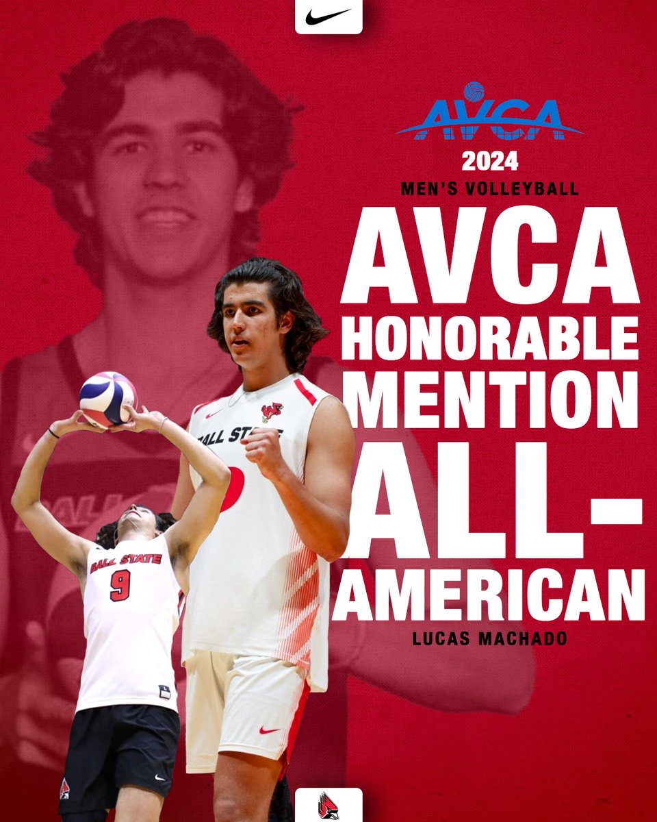 Congratulations to Lucas Machado for earning @AVCAVolleyball Honorable Mention‼️ #ChirpChirp x #WeFly