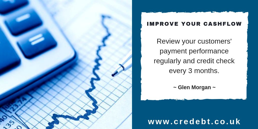 Successful credit control step 7/7: report all activity and review every customer's performance regularly. Credit check every 3 months as things change all the time: bit.ly/2IagSTg #debttips #cashflow #creditcontrol