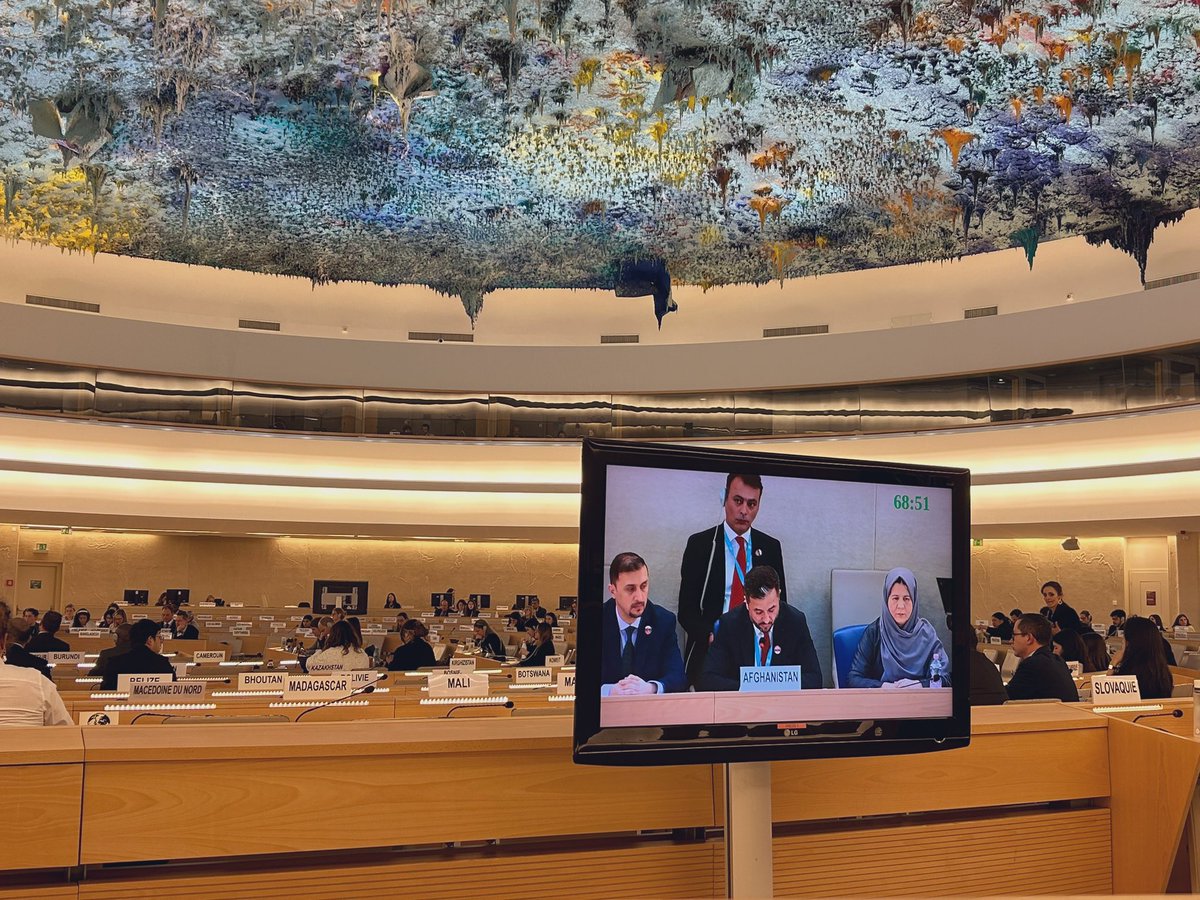 #UPR46 starts @UNGeneva with the horrific decline of #humanrights in Afghanistan under the Taliban. Evidence of attacks on rights of women, girls, HR defenders etc, all undermine the #Taliban claims to the contrary. After 627 days of illegal detention its time to @freeryancorbett