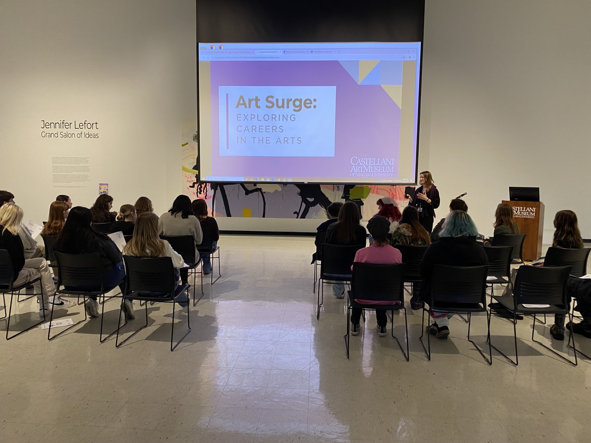 Big thank you to Ellen Owens and Evan Wright of the Castellani Art Museum for helping our high school art students explore different careers in the arts! <a href="/CAM_of_NU/">CastellaniArtMuseum</a> <a href="/LewPortCSD/">Lewiston-Porter CSD</a>