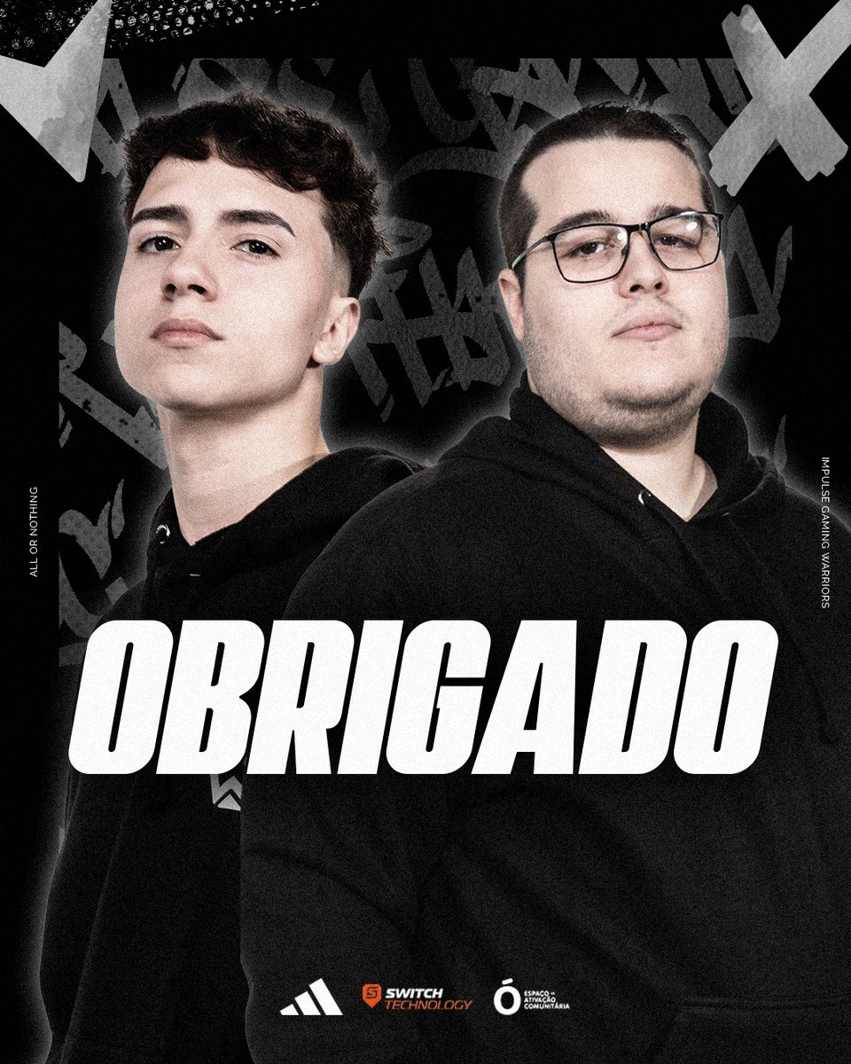 IGW | Impulse GW (@impulsegw) on Twitter photo Dia de despedidas na nossa equipa de Valorant 🥲
Hora de dizer adeus a dois guerreiros que sempre deram tudo por nós.
Desejamos o melhor do mundo para vocês 🫶
<a href="/Akira_VLRT/">ZETA Akira</a>
@SandrooVal
#AllOrNothing #Valorant Dia de despedidas na nossa equipa de Valorant 🥲
Hora de dizer adeus a dois guerreiros que sempre deram tudo por nós.
Desejamos o melhor do mundo para vocês 🫶
<a href="/Akira_VLRT/">ZETA Akira</a>
@SandrooVal
#AllOrNothing #Valorant