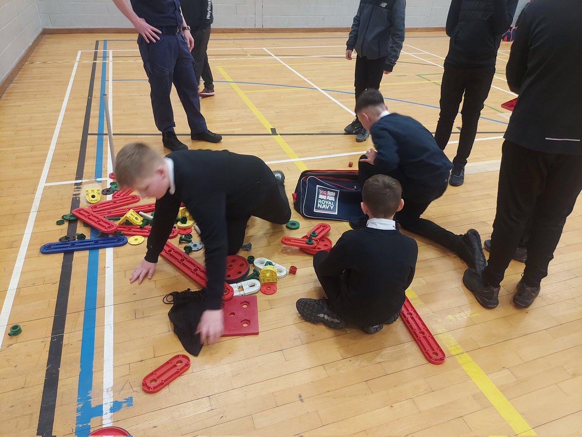 Big thank you to the Royal Navy Team for working with our S1/ 2 pupils on their team building and communication skills. #skillsforwork @LochgellyHS