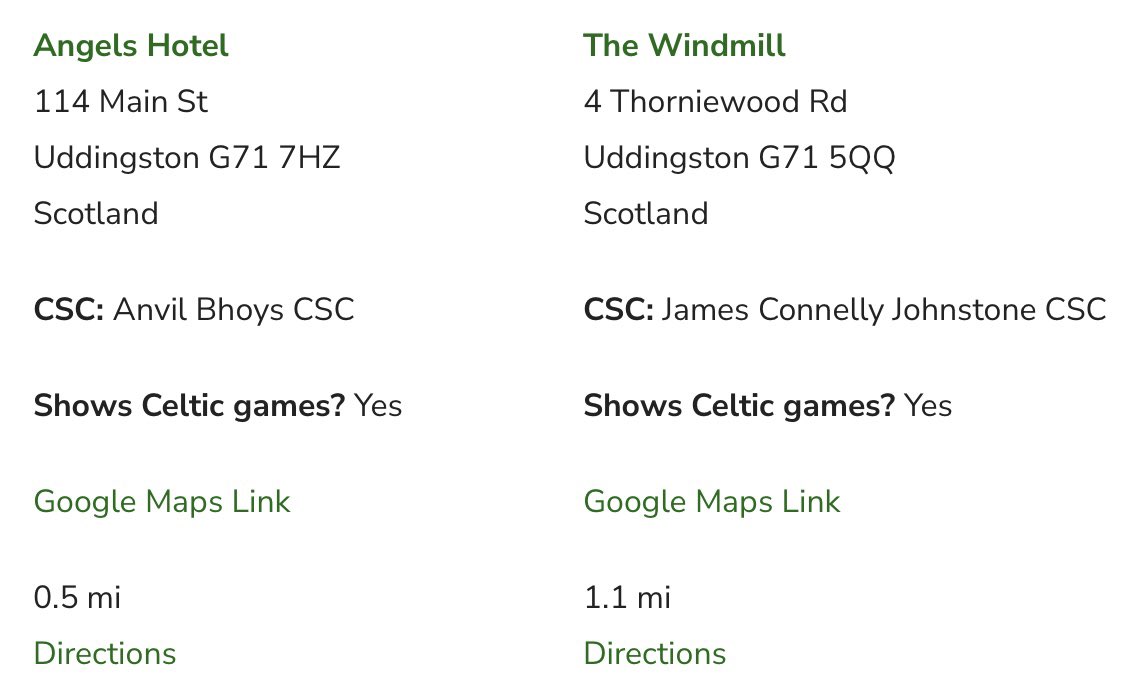 I have two listed for Uddingston.