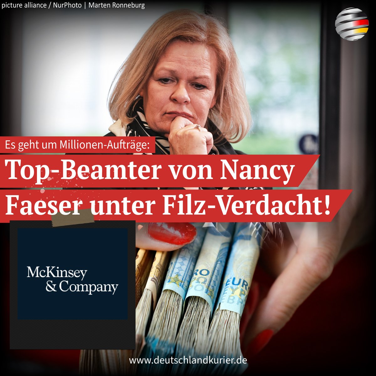 Einem Top-Beamten im Bundesinnenministerium von Nancy #Faeser (#SPD) wird eine dubiose Nähe zu einem externen Berater vorgeworfen. Spielten private Beziehungen bei der Vergabe von Millionen-Aufträgen eine Rolle? deutschlandkurier.de/2024/04/es-geh…