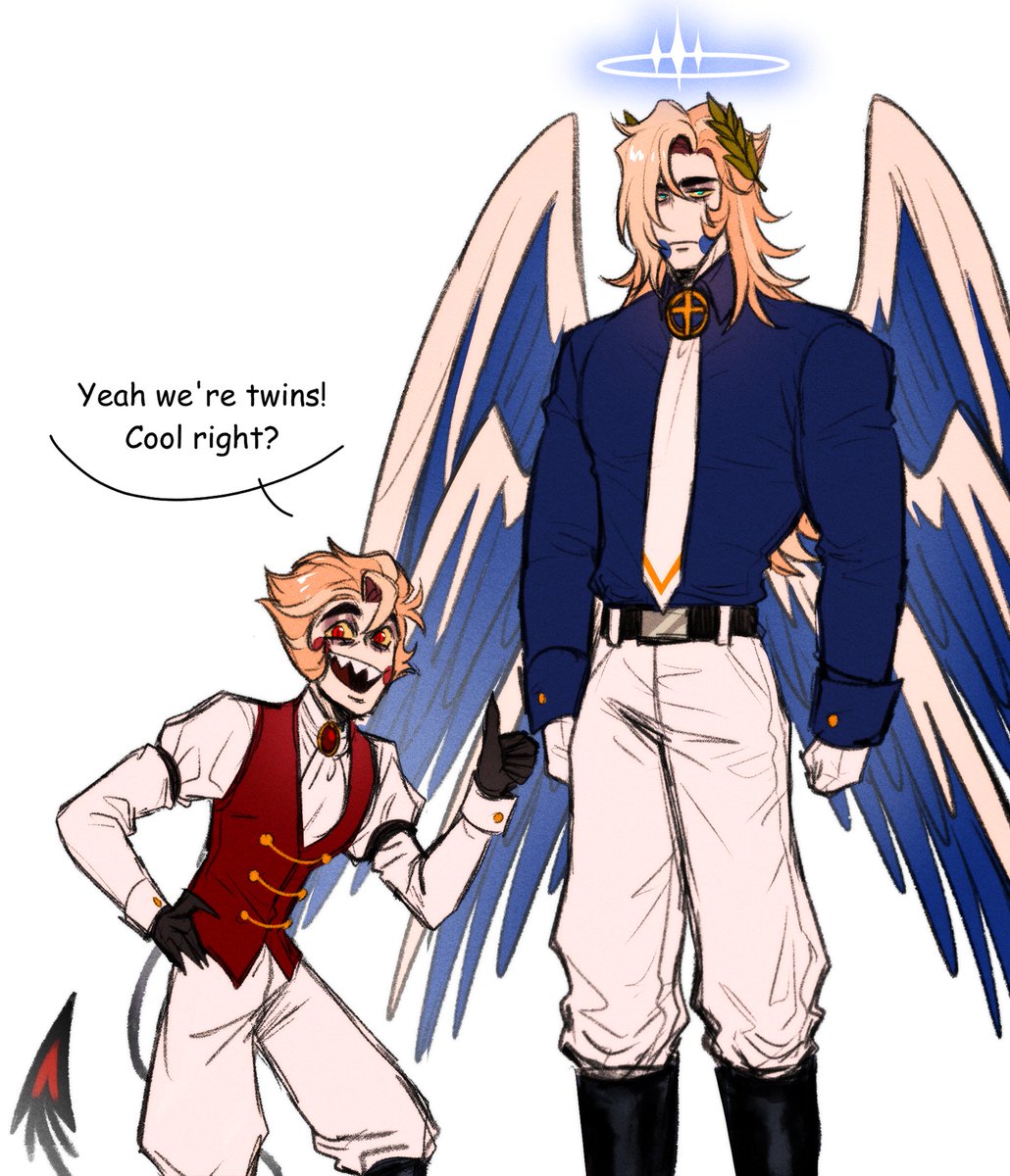 Michael took all the height while Lucifer took all the emotions
#HazbinHotel #HazbinHotelLucifer #HazbinHotelMichael