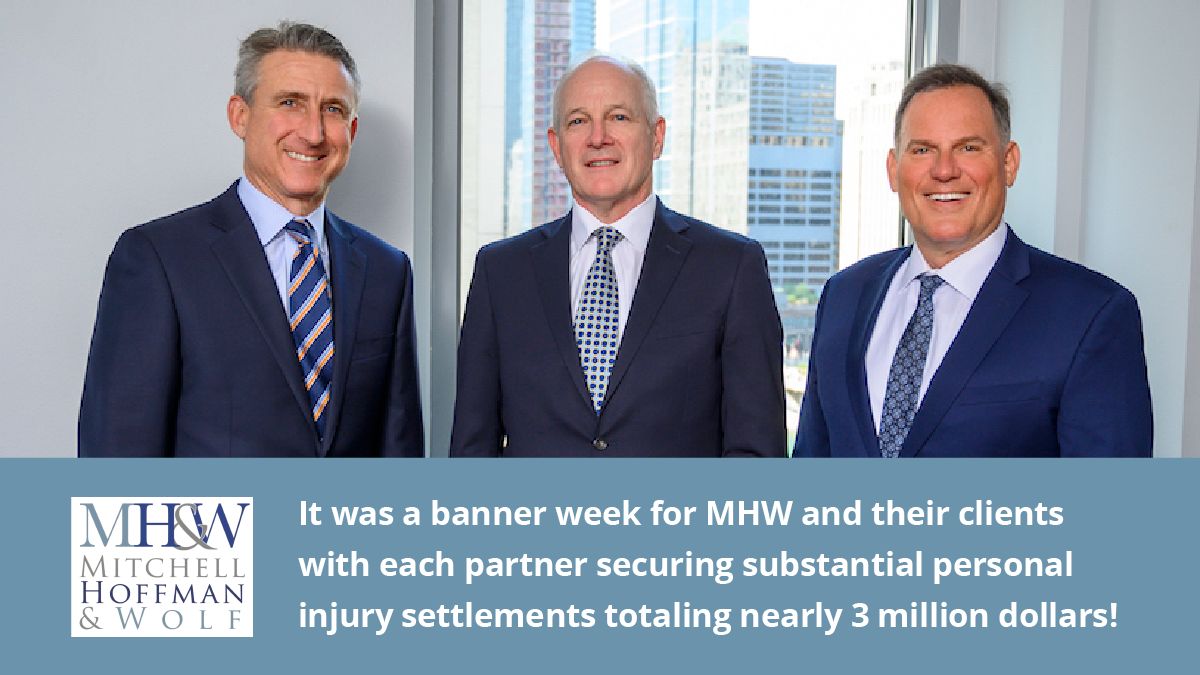 khofflaw's tweet photo. It was a banner week for MHW and their clients with each partner securing substantial personal injury settlements totaling nearly 3 million dollars!
Learn how one of our partners is always fighting for your case. https://t.co/i7YXHi3iiy https://t.co/5BElkuaS1k