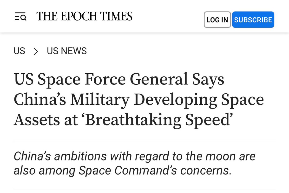 “China’s satellite fleet stood at 359 systems as of January, according to Gen. Whiting’s prepared remarks for a hearing of the Senate Armed Service Committee in February. He also noted that Beijing is developing hypersonic glide vehicles along with other advanced space weaponry…