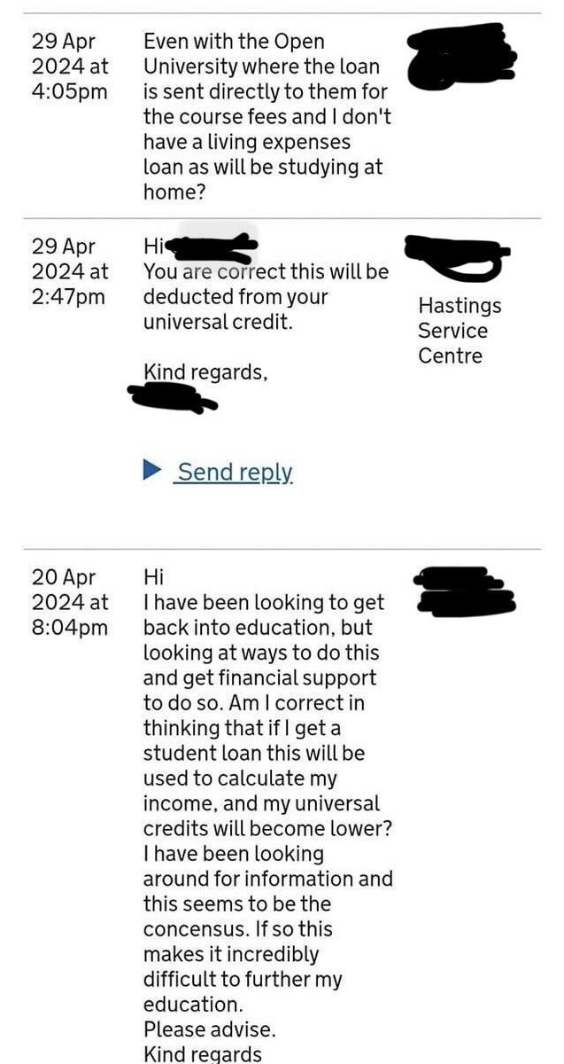 If any poor people relying on #UniversalCredit were hoping to go to university to get a good job you will be made to pay for your student loan TWICE. Once by taking away your UC and again when youre working. Get them OUT! #ToryScum #Sunakered #GeneralElectionNow #Discrimination