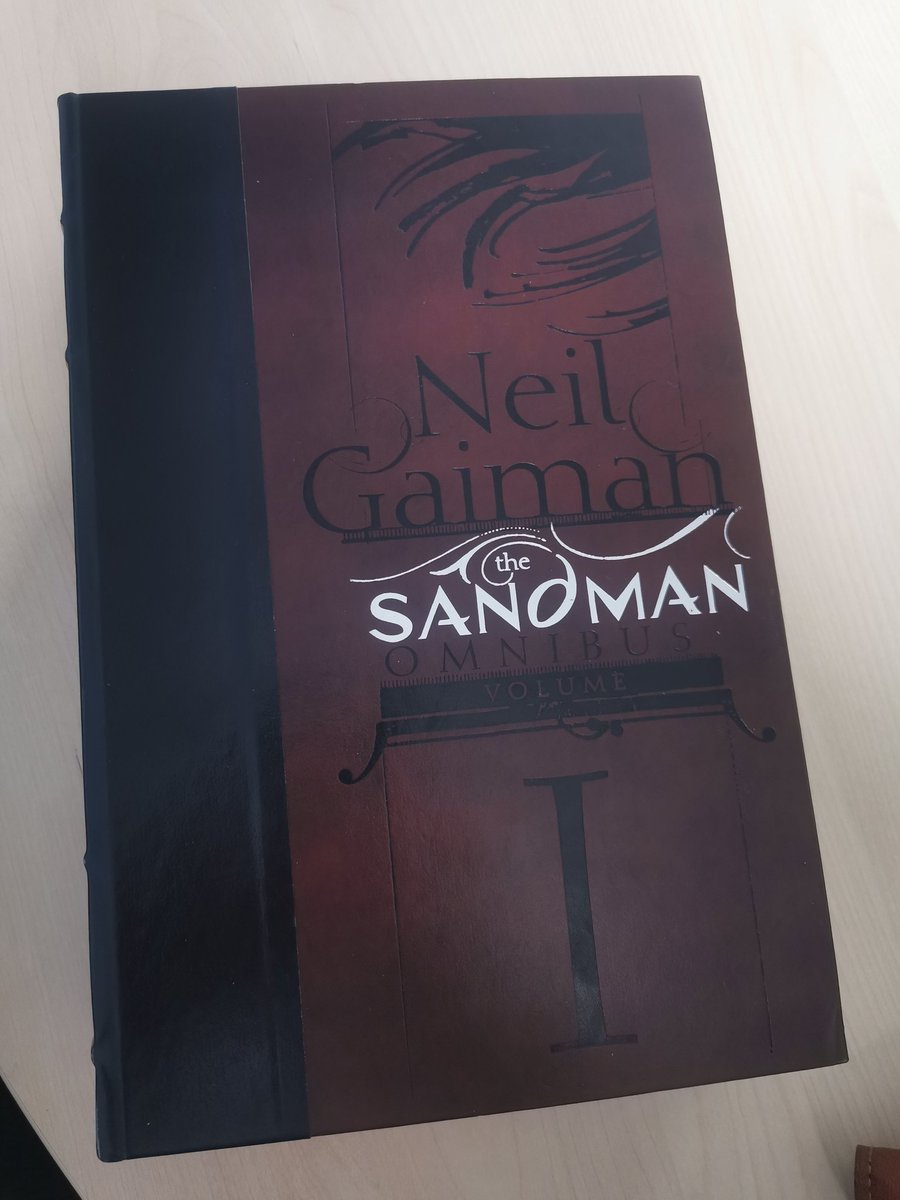 A parent at school has lent me his copy of @neilhimself's The Sandman after we chatted about graphic novels on the playground. What a kind gesture!