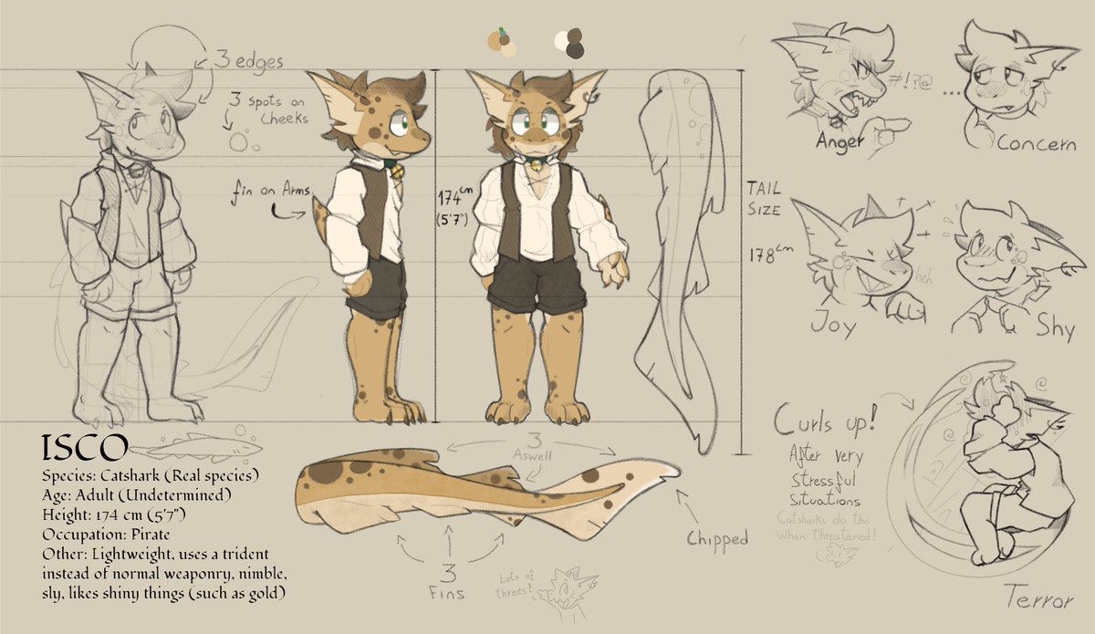 Isco redesign! I made this for Storyboard class, uni's been rather heavy on me so I'm extremely sorry on the lack of artwork to share, I'll have to work on a proper storyboard for our future animation project, i'll probably share that when it's done! #furryart #furryartwork