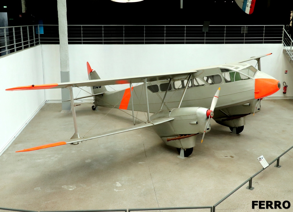 De Havilland DH89A Dragon Rapide - F-BHCD at the Musee De L'Air et de L'Espace in Paris #AvGeek #avgeeks #aviation #planespotting #aviationdaily #aviationphotography